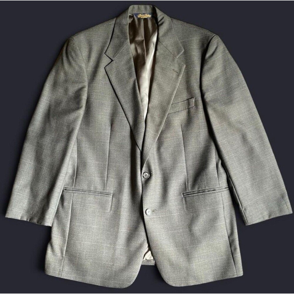 Vintage 90s Brooks brothers blazer 44r Pinstripe Dark Grey